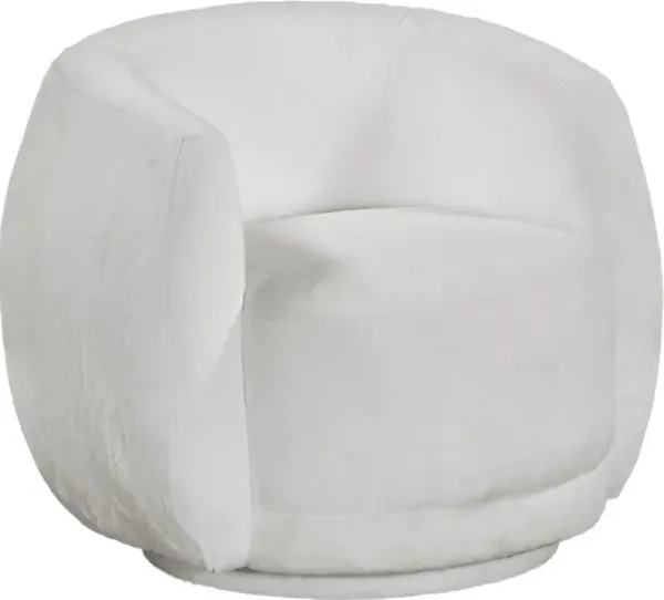 Kids Ripley White Swivel Chair