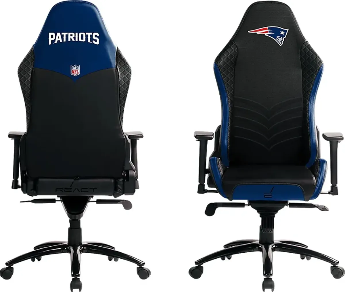 Roguelike NFL New England Patriots Blue Gaming Chair