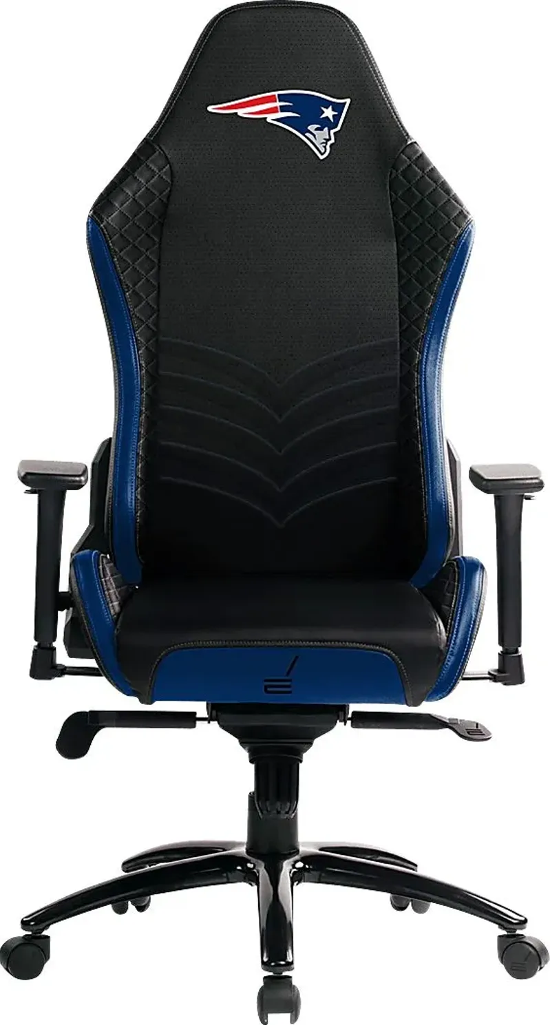 Roguelike NFL New England Patriots Blue Gaming Chair