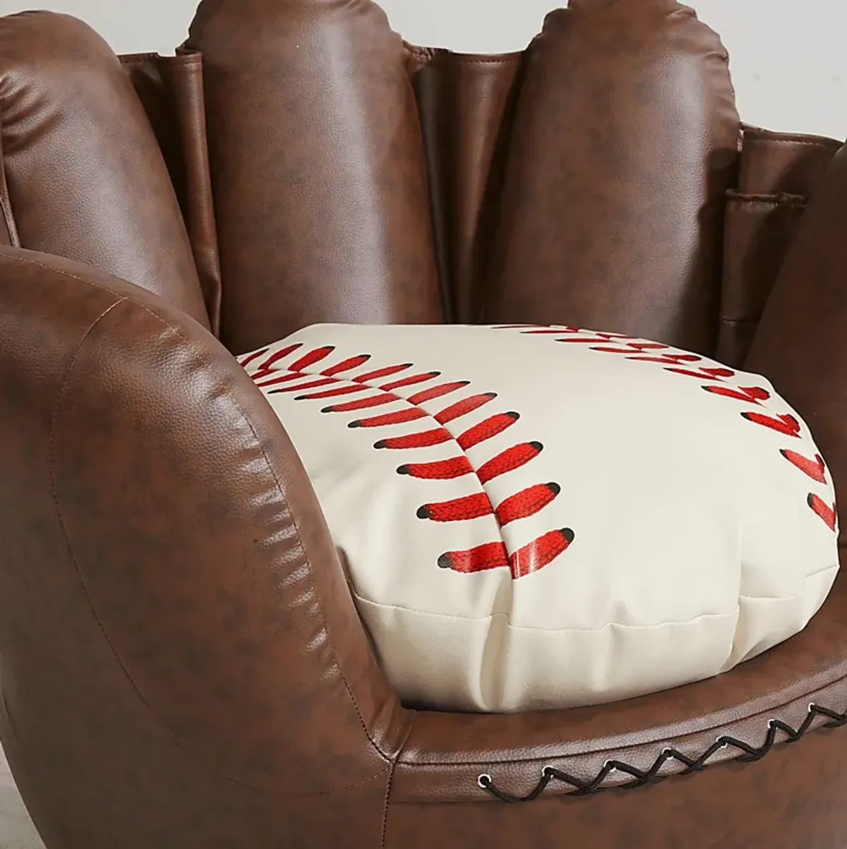 Kids Sports Zone 2.0 Brown Glove Chair