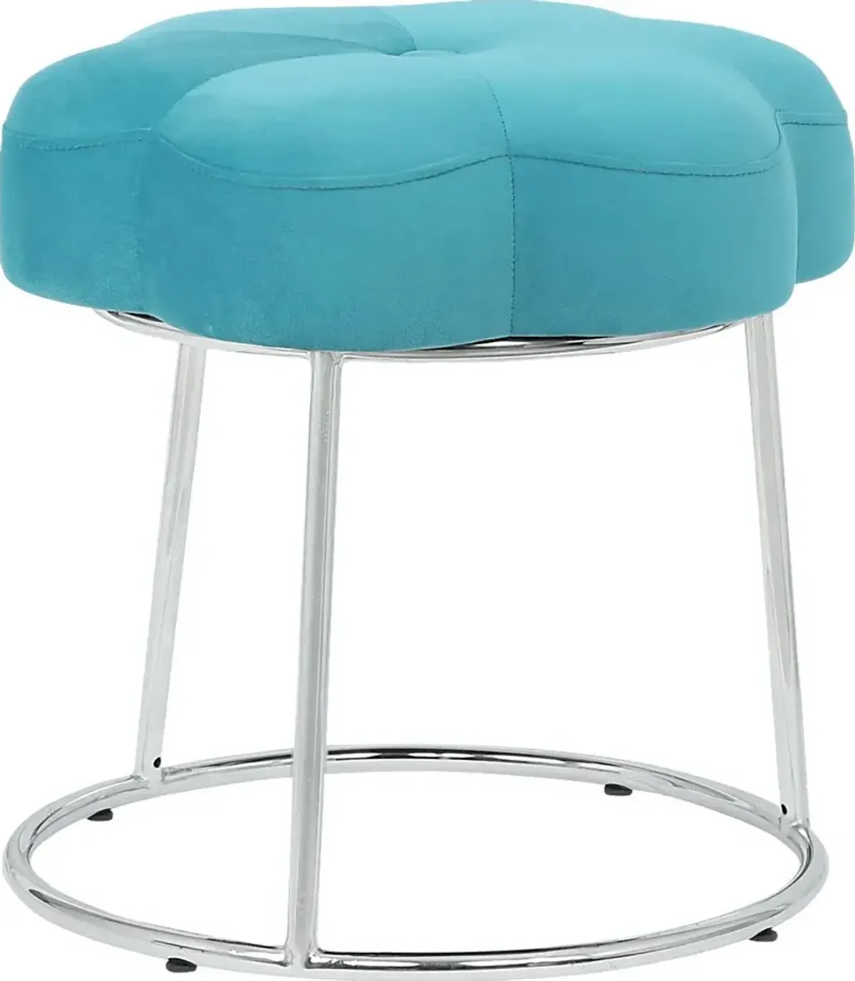 Kids Camelia Teal Vanity Stool