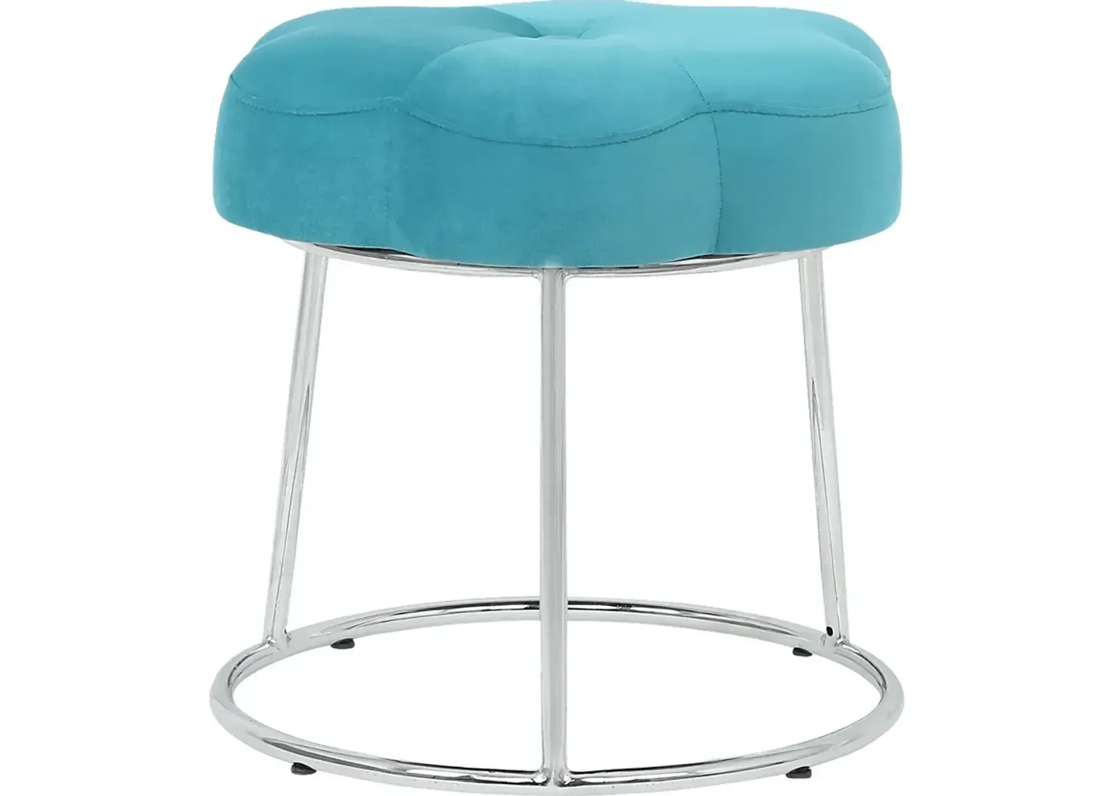 Kids Camelia Teal Vanity Stool