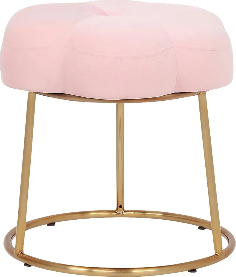 Kids Camelia Blush Vanity Stool