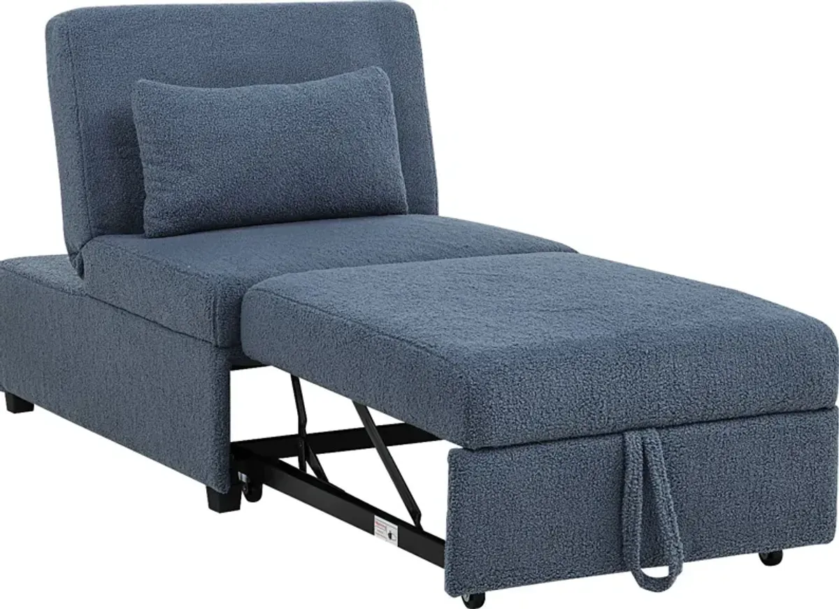 Kids Nimble 2.0 Blue Sleeper Chair