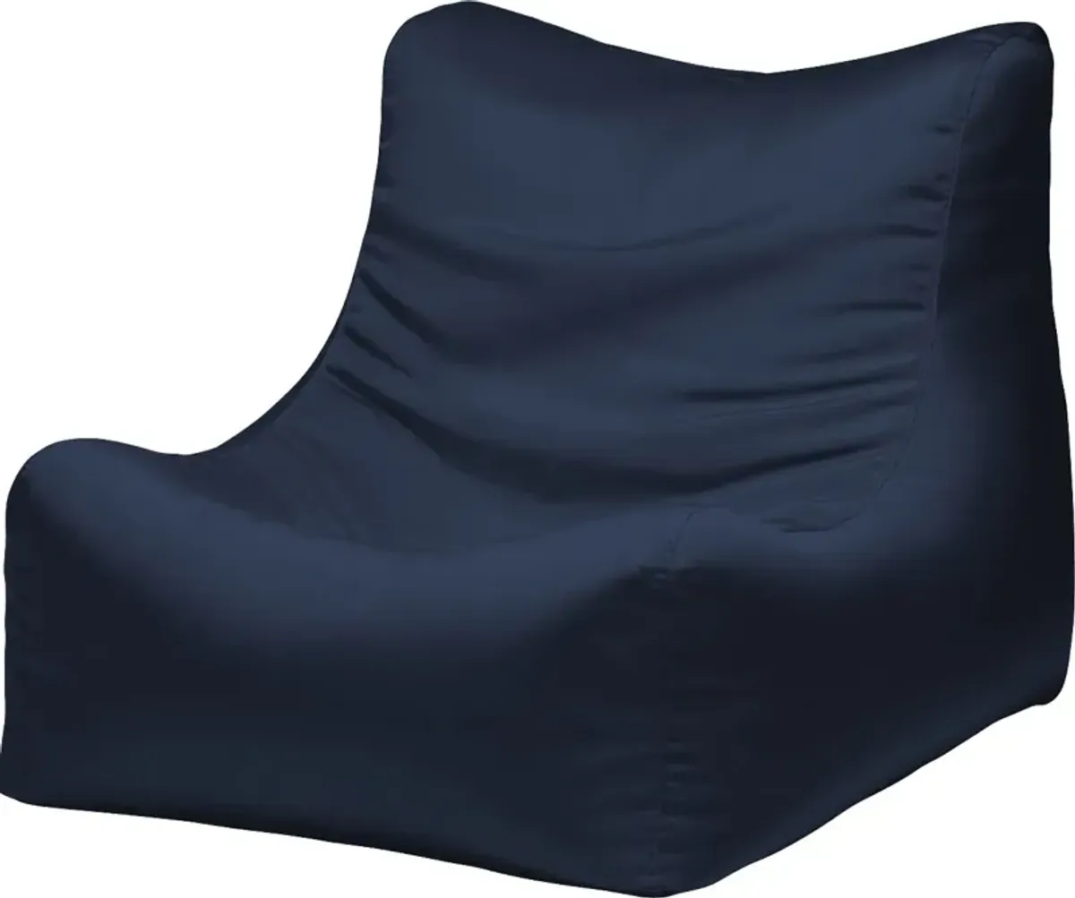 Kids Chatty Garden Navy Indoor/Outdoor Bean Bag Chair