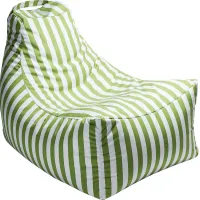 Kids Summerly Green/White Indoor/Outdoor Bean Bag Chair