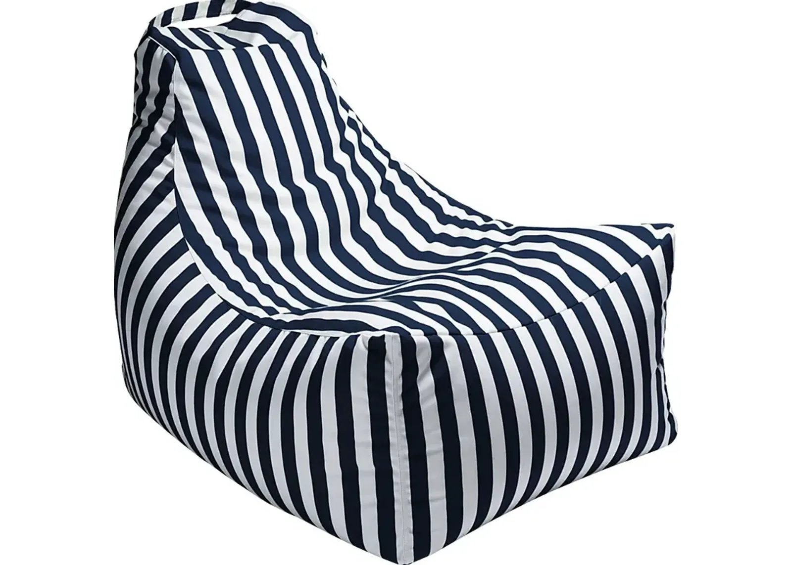 Kids Summerly Navy/White Indoor/Outdoor Bean Bag Chair