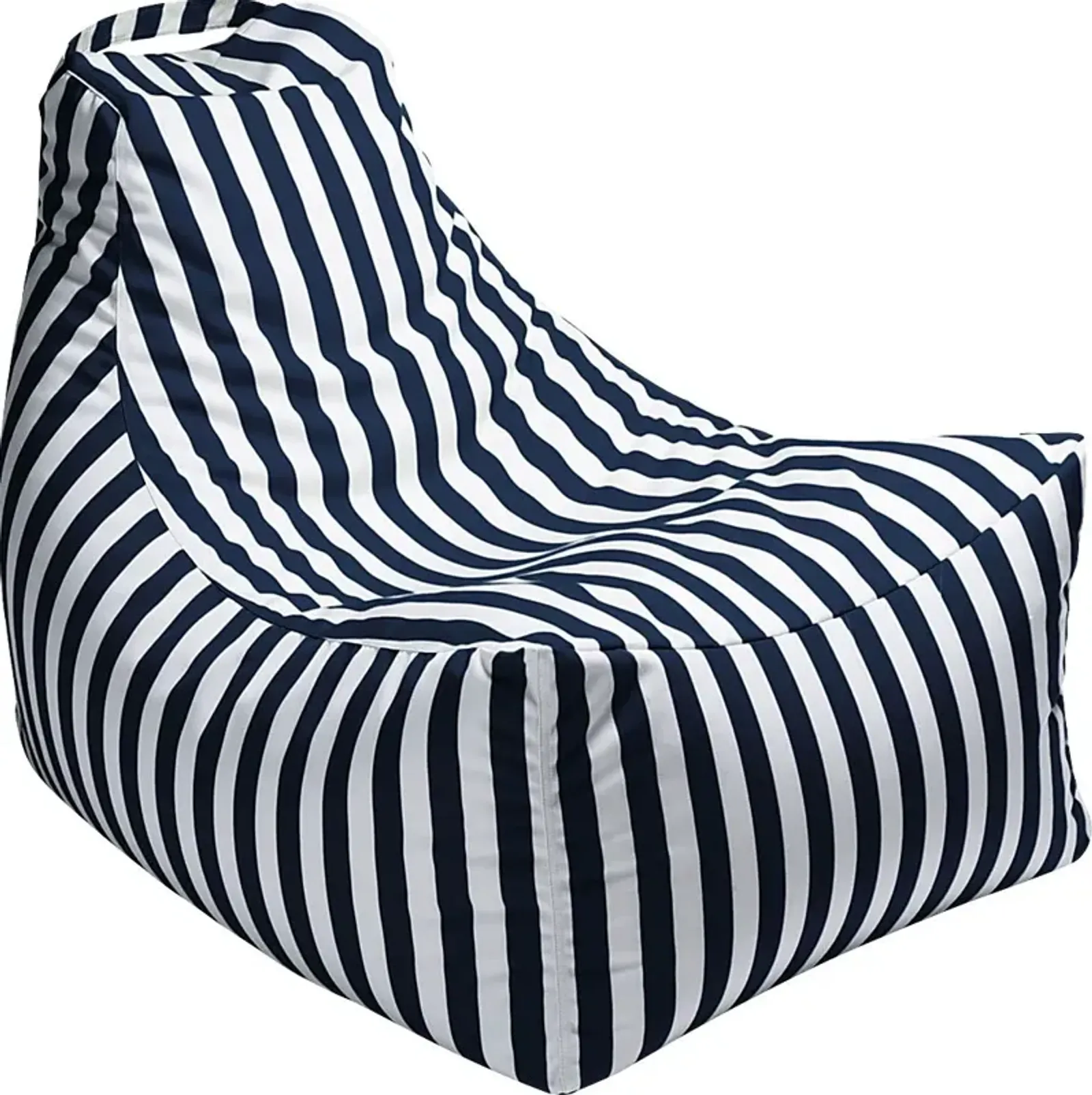 Kids Summerly Navy/White Indoor/Outdoor Bean Bag Chair