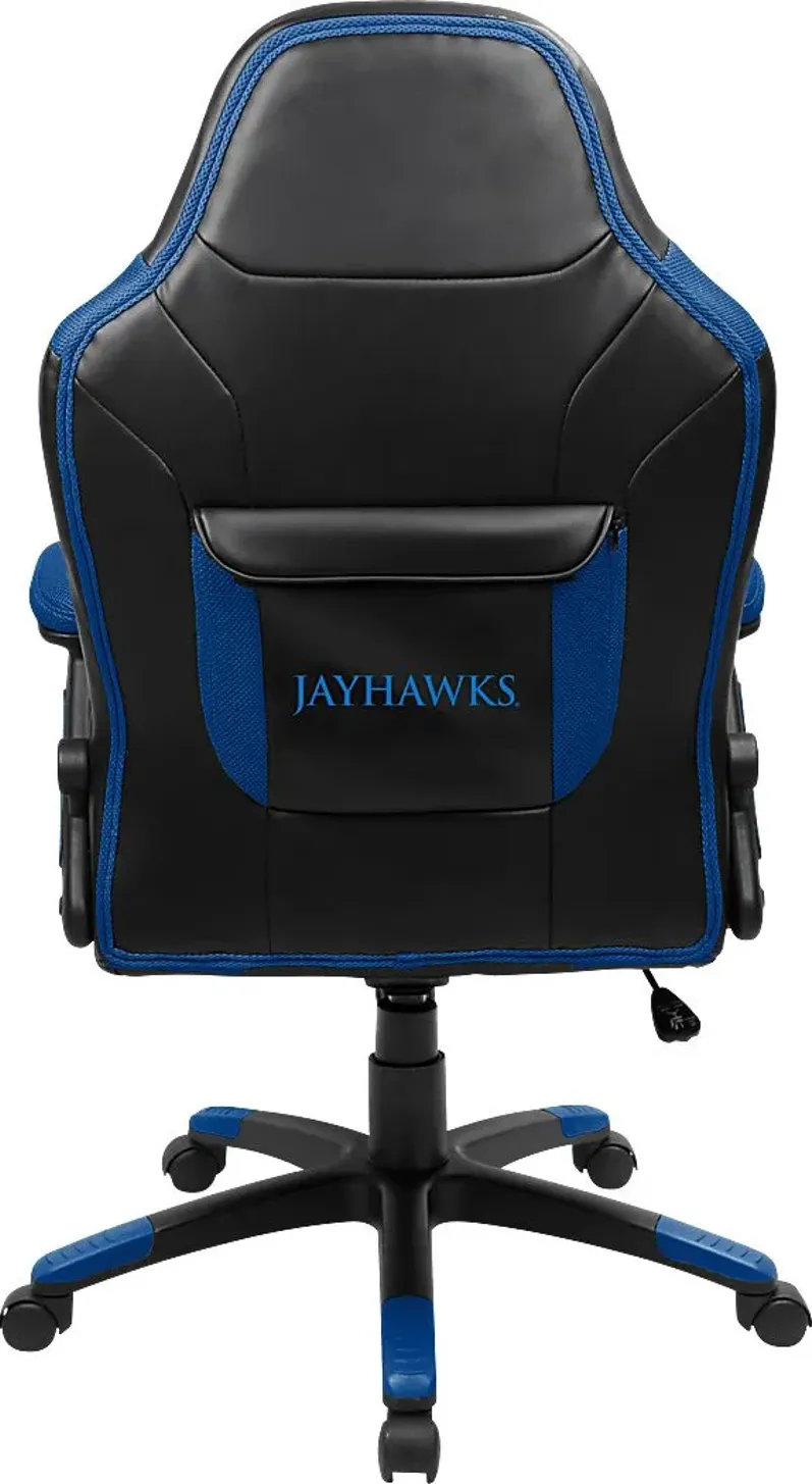 Big Team NCAA University of Kansas Blue Oversized Gaming Chair