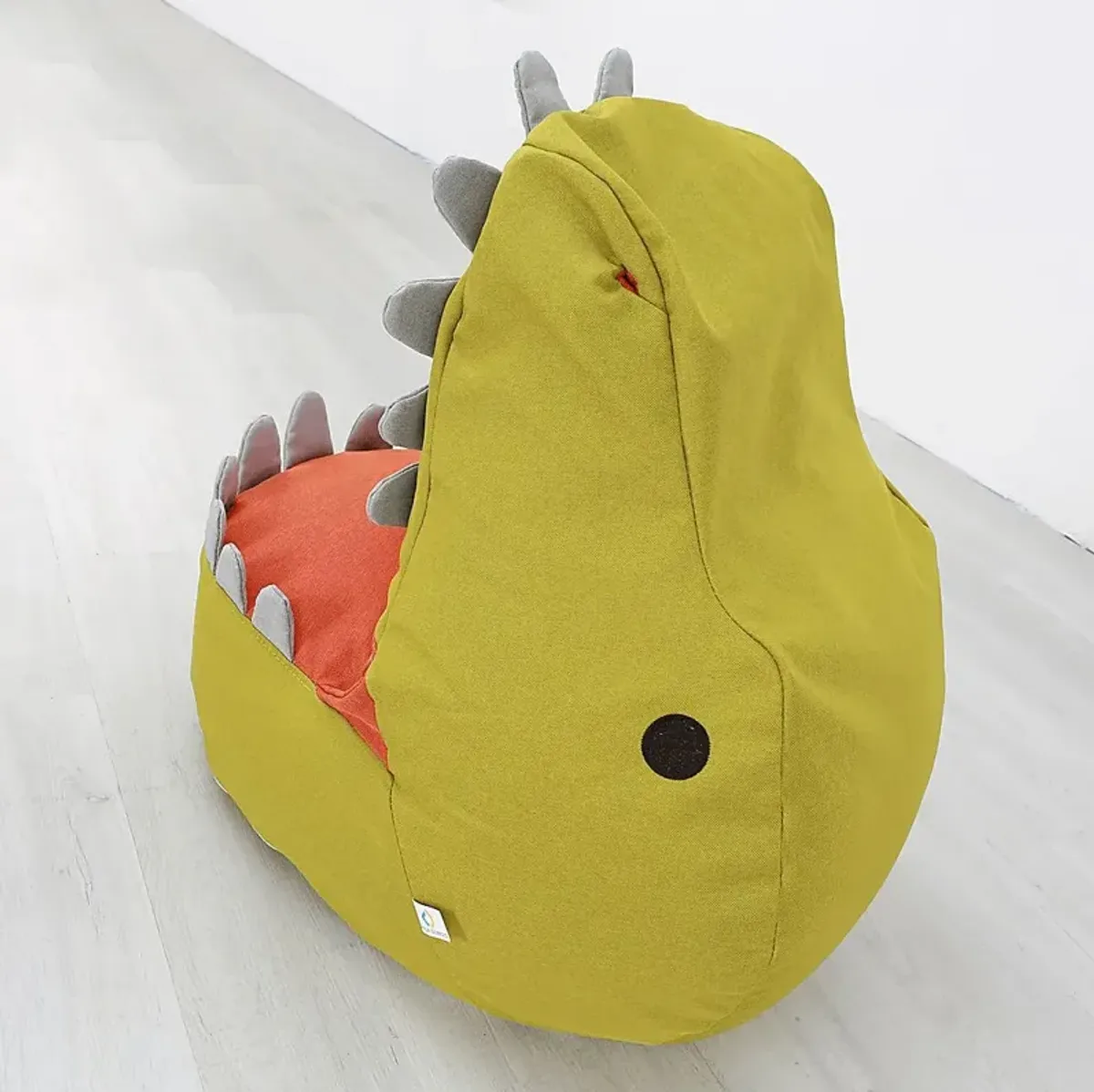 Kids Dexter Dinosaur Green Bean Bag Chair