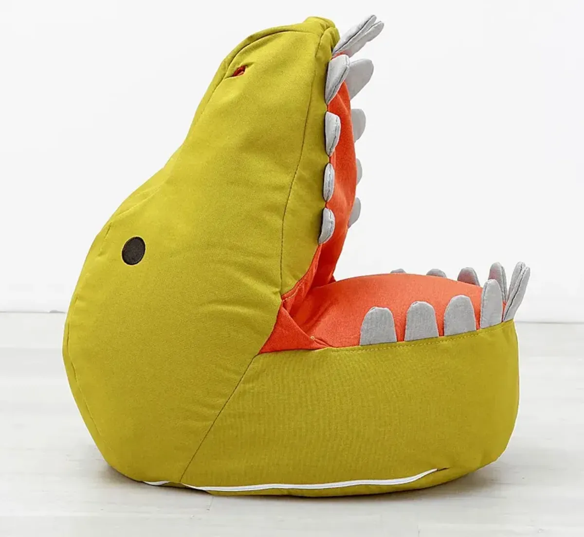 Kids Dexter Dinosaur Green Bean Bag Chair