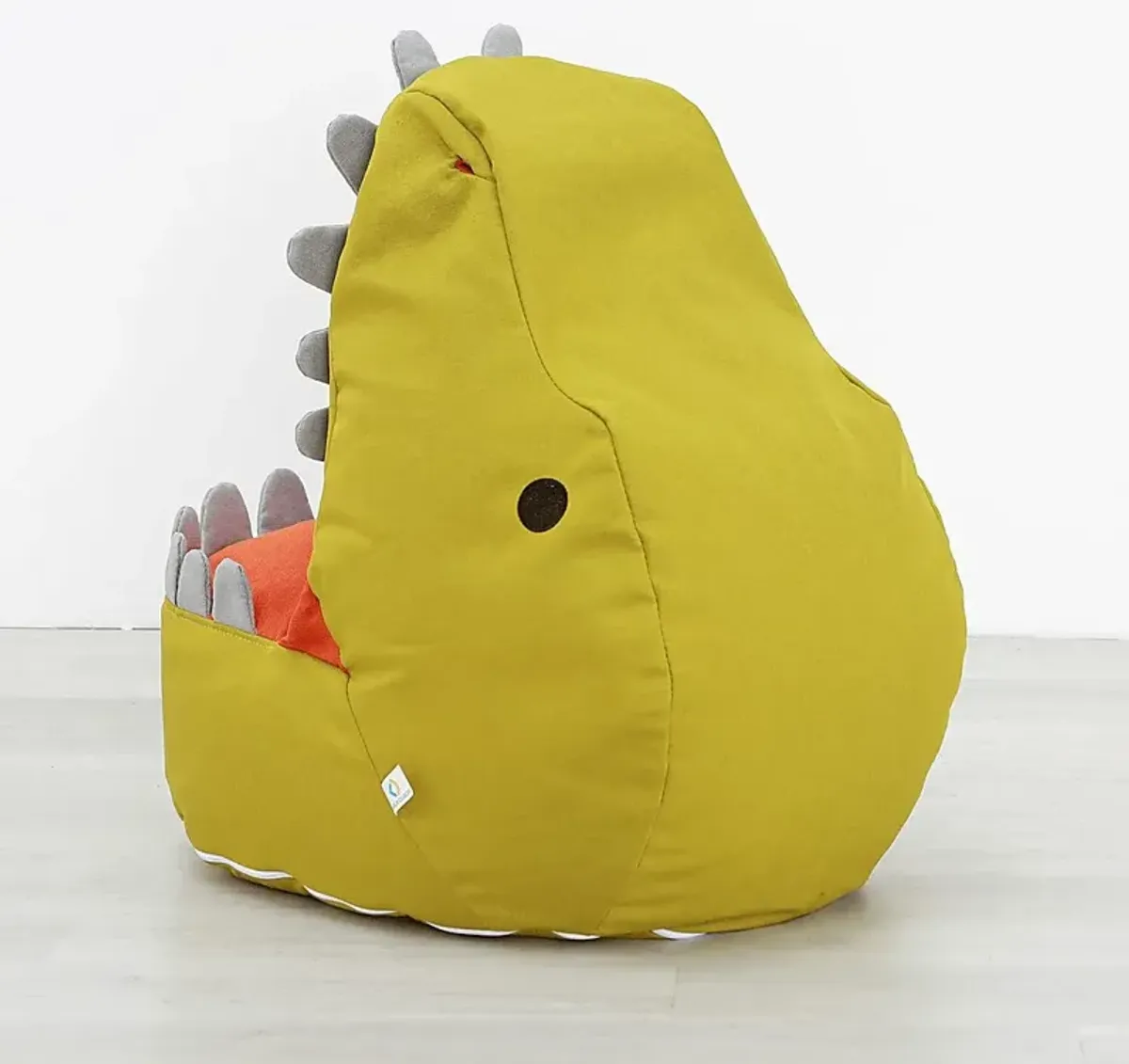 Kids Dexter Dinosaur Green Bean Bag Chair