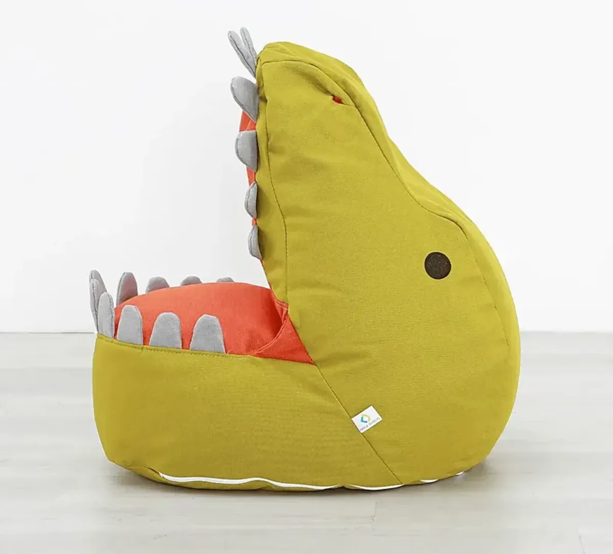 Kids Dexter Dinosaur Green Bean Bag Chair