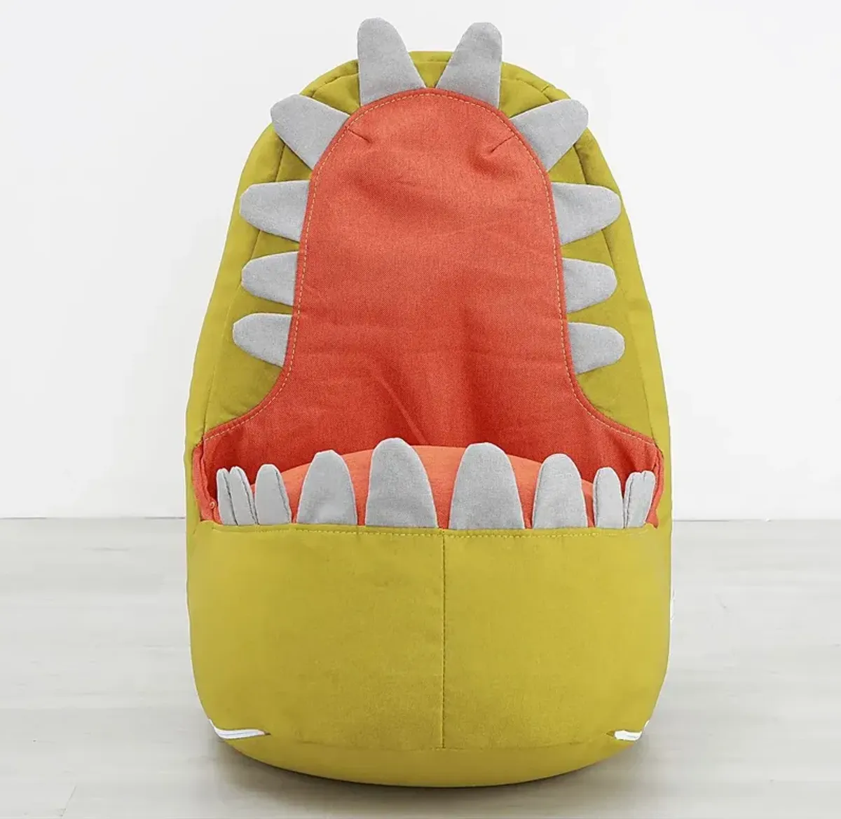 Kids Dexter Dinosaur Green Bean Bag Chair