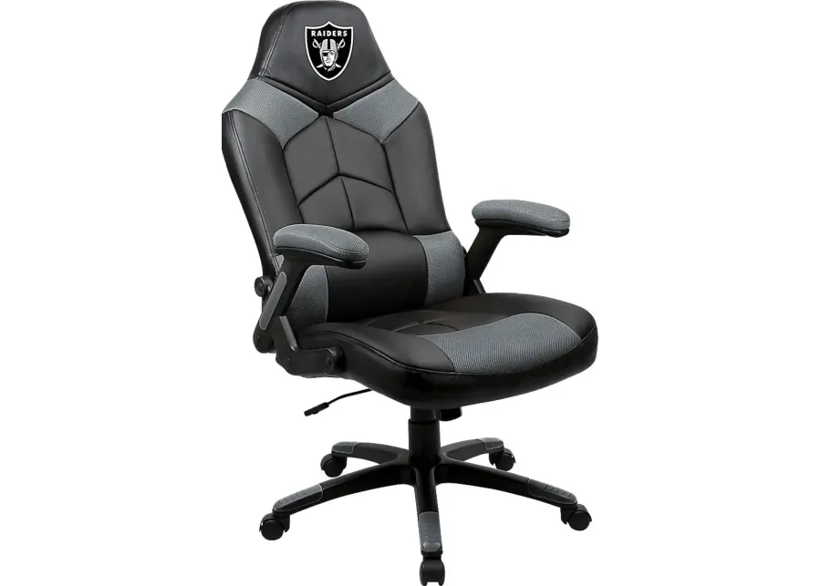 Big Team NFL Las Vegas Raiders Gray Oversized Gaming Chair