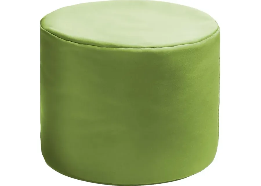 Kids Poppilly Green Indoor/Outdoor Ottoman