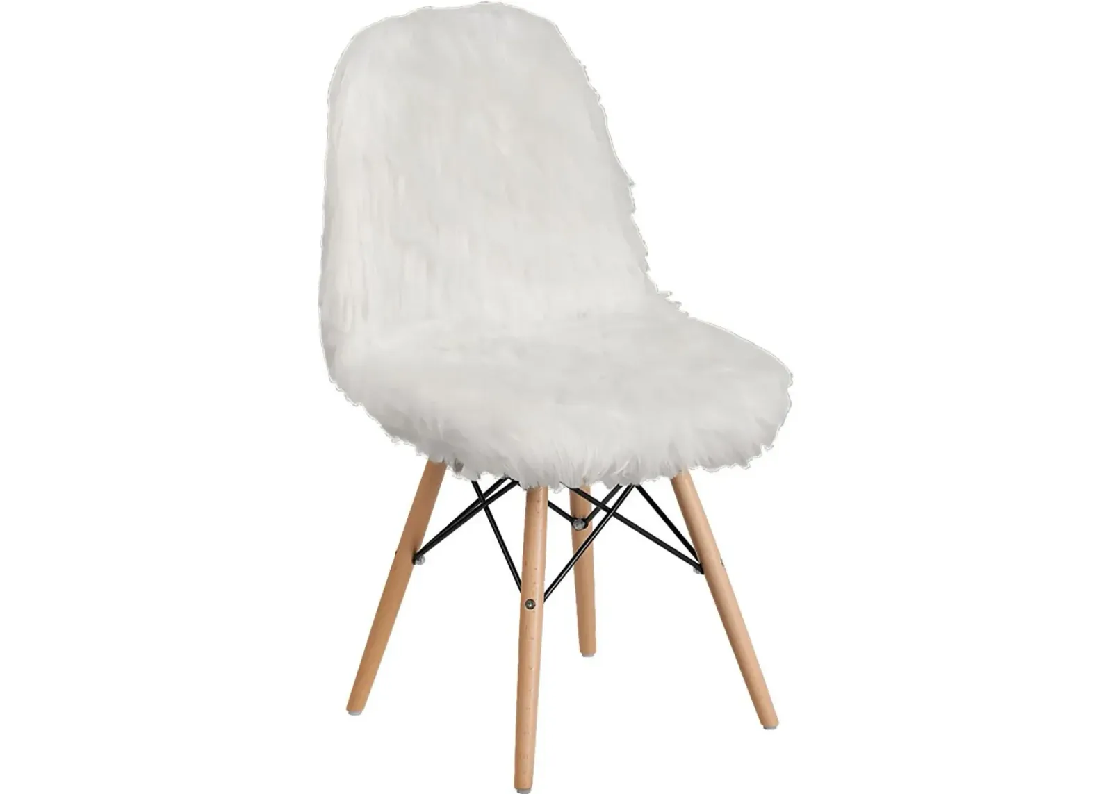 Crestmount White Accent Chair