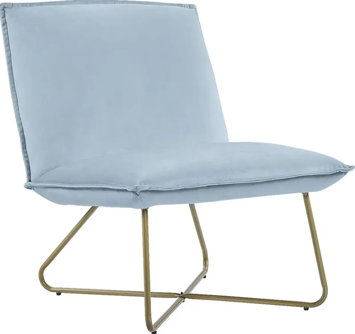 Kids Wiley Light Blue Accent Chair