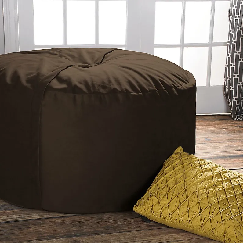 Kids Marshmellow Brown Bean Bag Chair