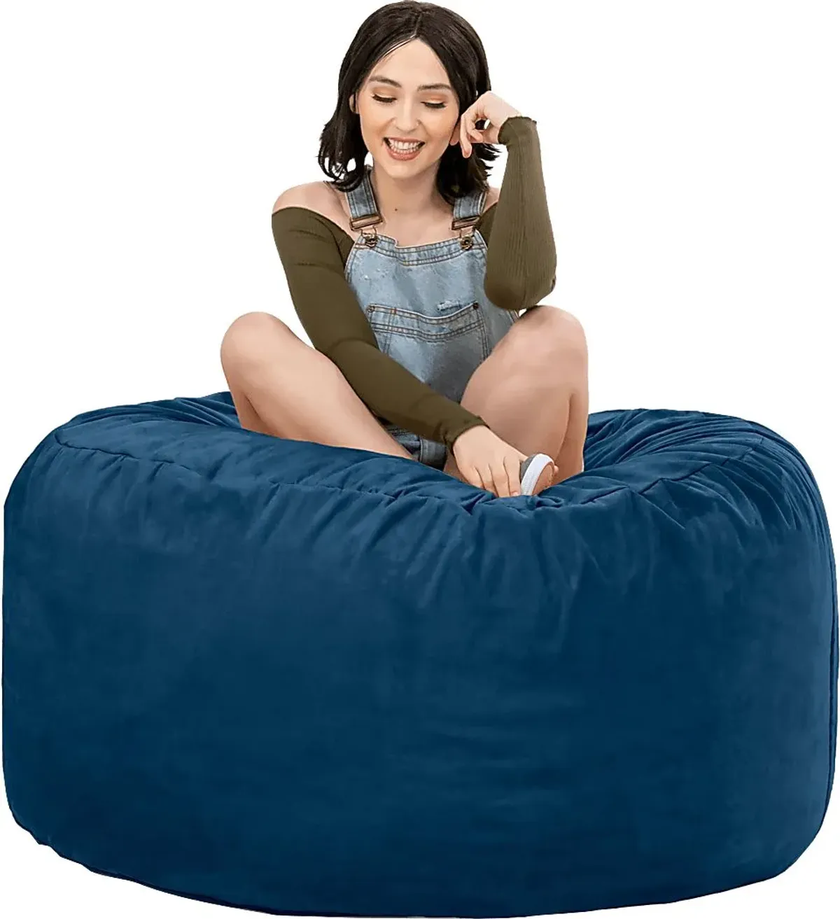 Kids Marshmellow Navy Bean Bag Chair