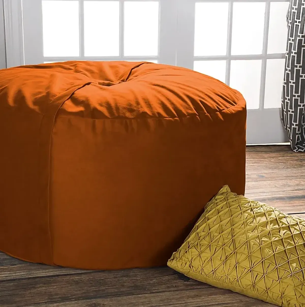 Kids Marshmellow Orange Bean Bag Chair