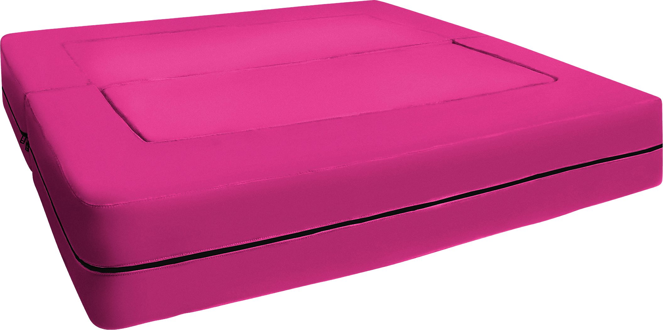 Kids Cubex Pink Convertible Sofa and Ottoman