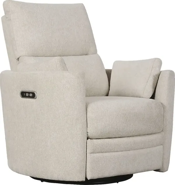 Lennox Ivory Power Glider Recliner