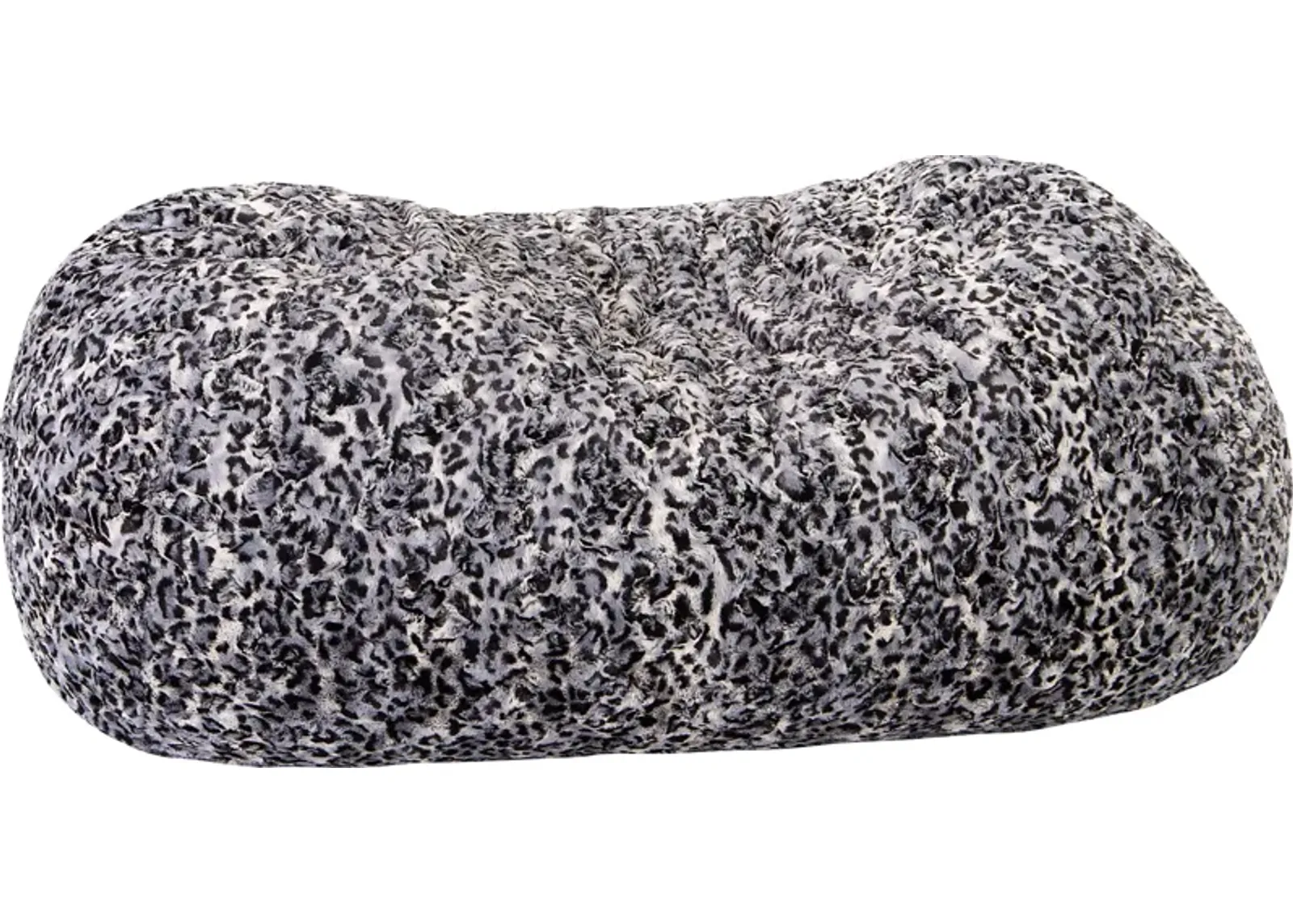 Kids Winter Dream Charcoal Faux Fur Small Bean Bag