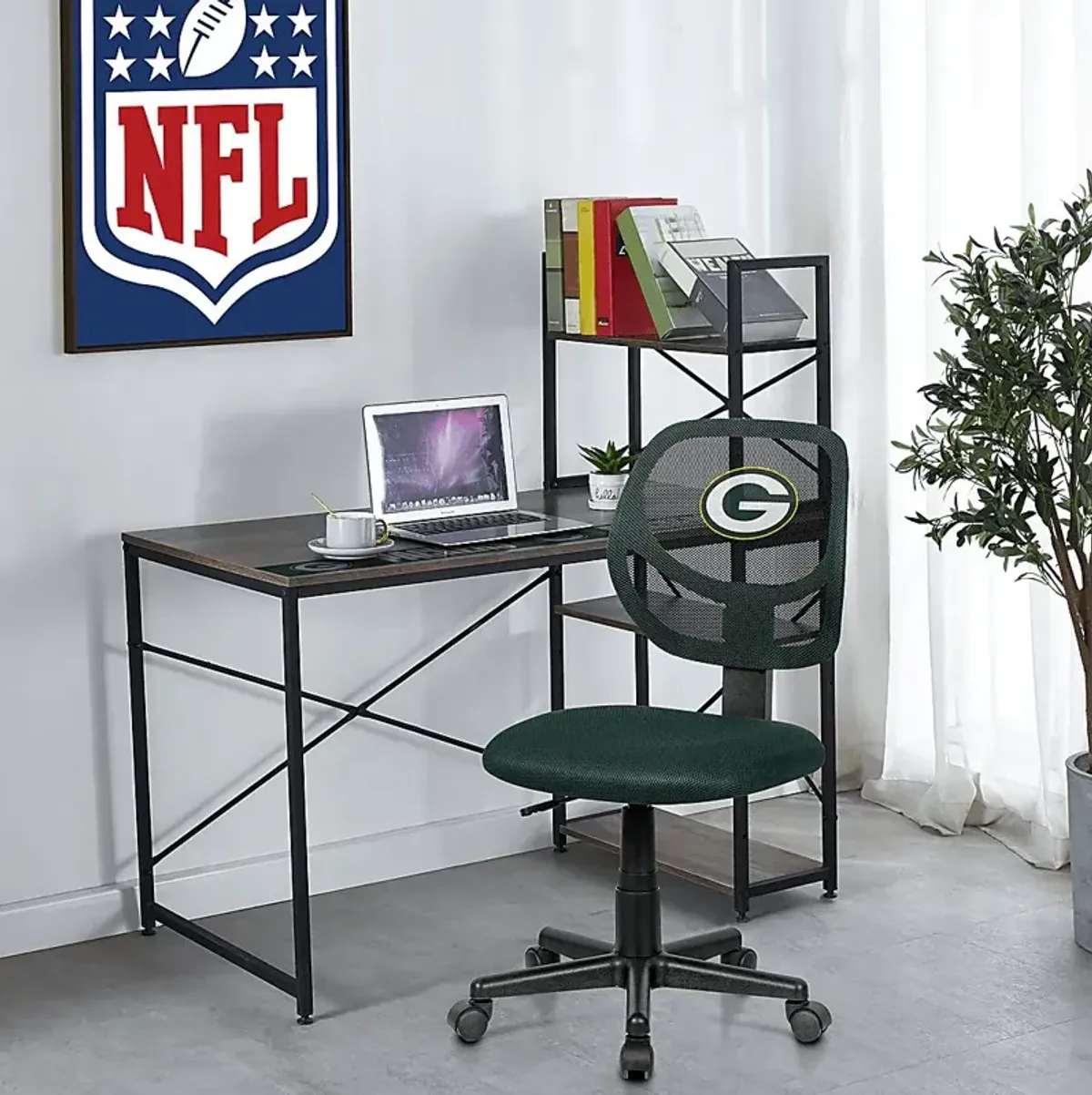 Ball Hacker NFL Green Bay Packers Green Office Chair