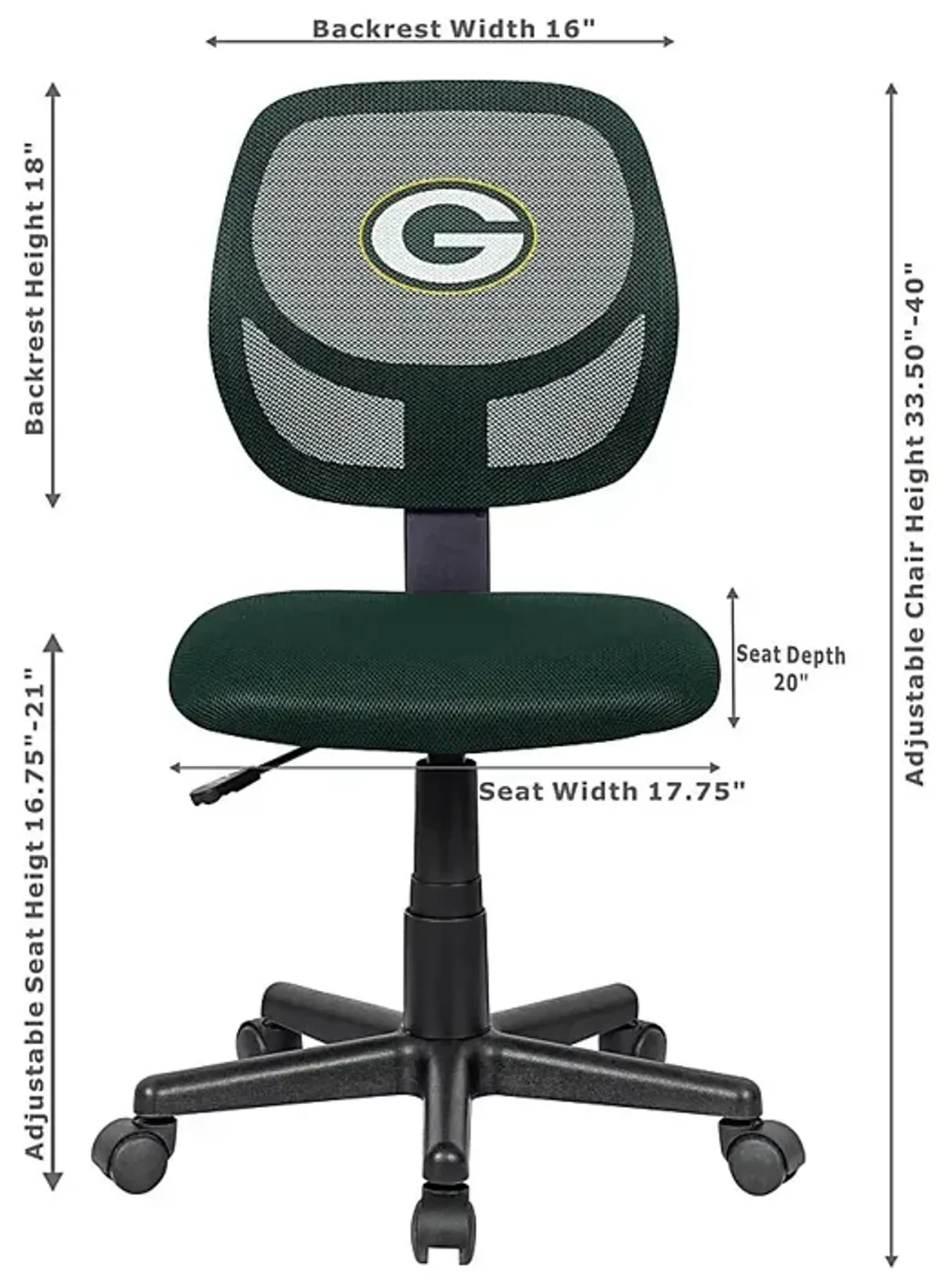 Green Bay Packers Green Office Chair