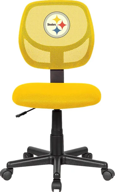 Ball Hacker NFL Pittsburgh Steelers Yellow Desk Chair