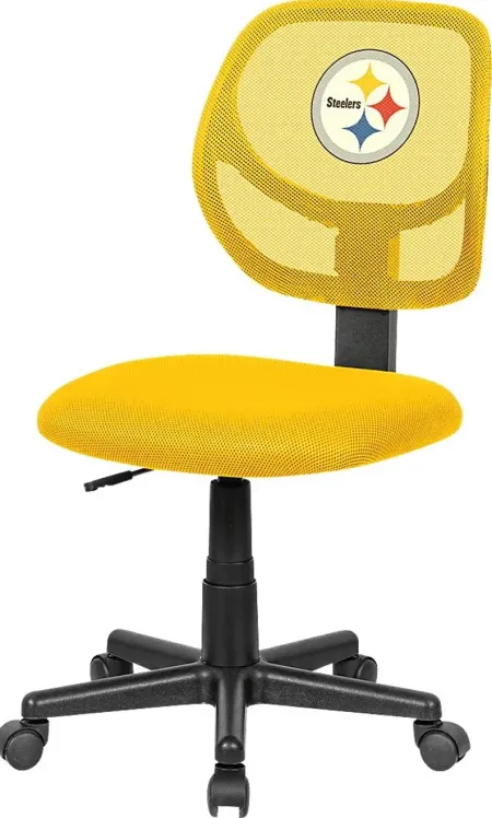 Ball Hacker NFL Pittsburgh Steelers Yellow Desk Chair