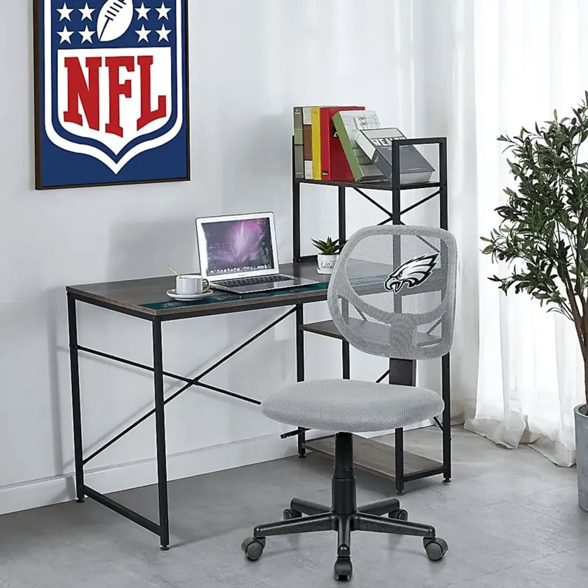 Ball Hacker NFL Philadelphia Eagles Gray Desk Chair