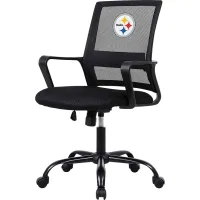 Tough Match NFL Pittsburgh Steelers Black Desk Chair