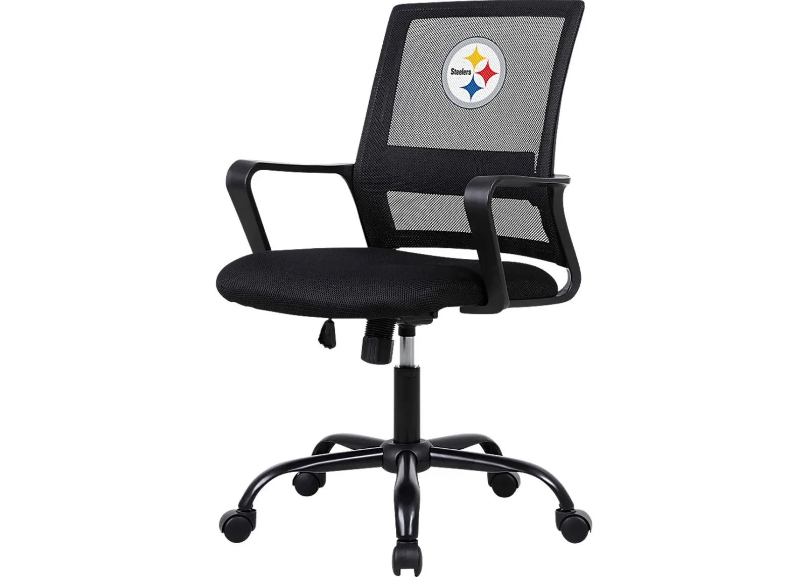 Tough Match NFL Pittsburgh Steelers Black Desk Chair