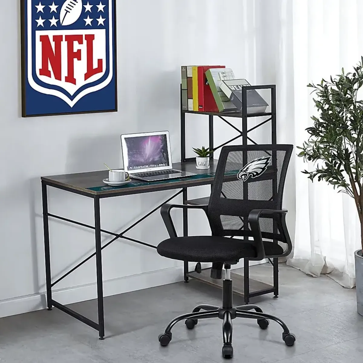 Tough Match NFL Philadelphia Eagles Black Desk Chair