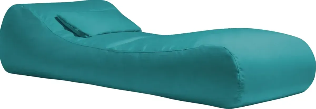 Kids Lax Time Aqua Indoor/Outdoor Bean Bag