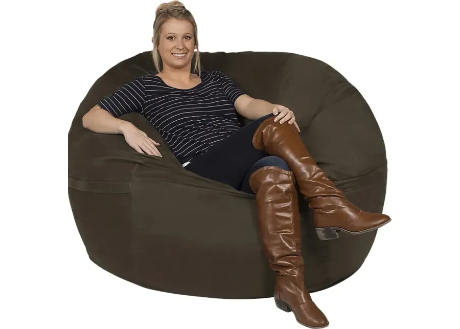 Kids Marshmellow Brown Large Bean Bag Chair