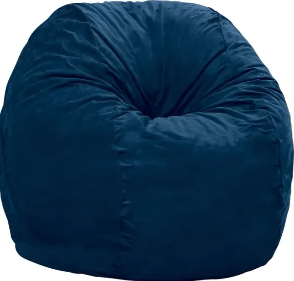 Kids Marshmellow Navy Large Bean Bag Chair