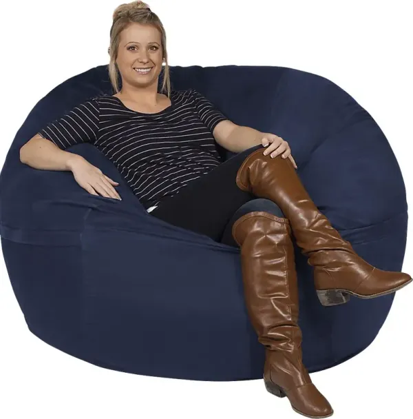 Kids Marshmellow Navy Large Bean Bag Chair