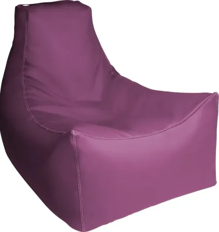 Kids Wilfy Purple Large Bean Bag Chair