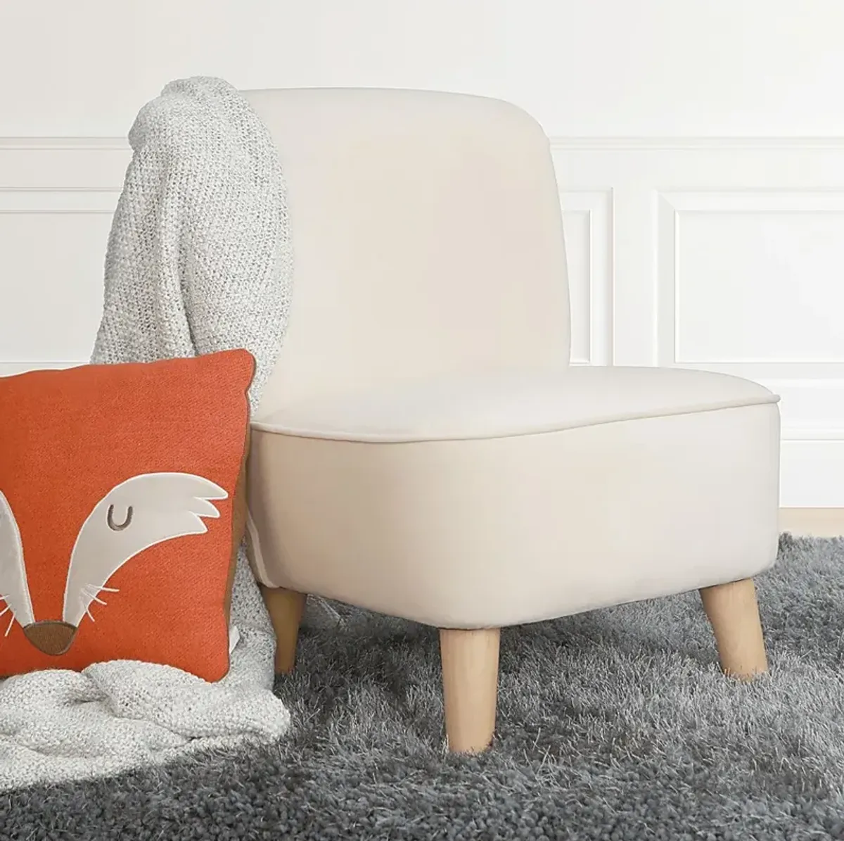 Kids Vonny Almond Accent Chair