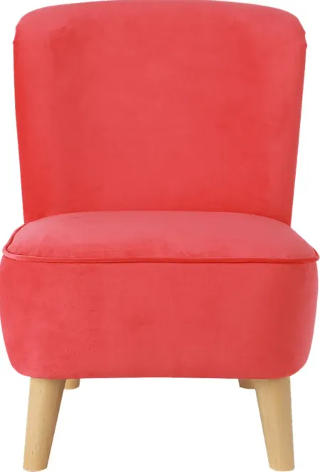 Kids Vonny Red Accent Chair
