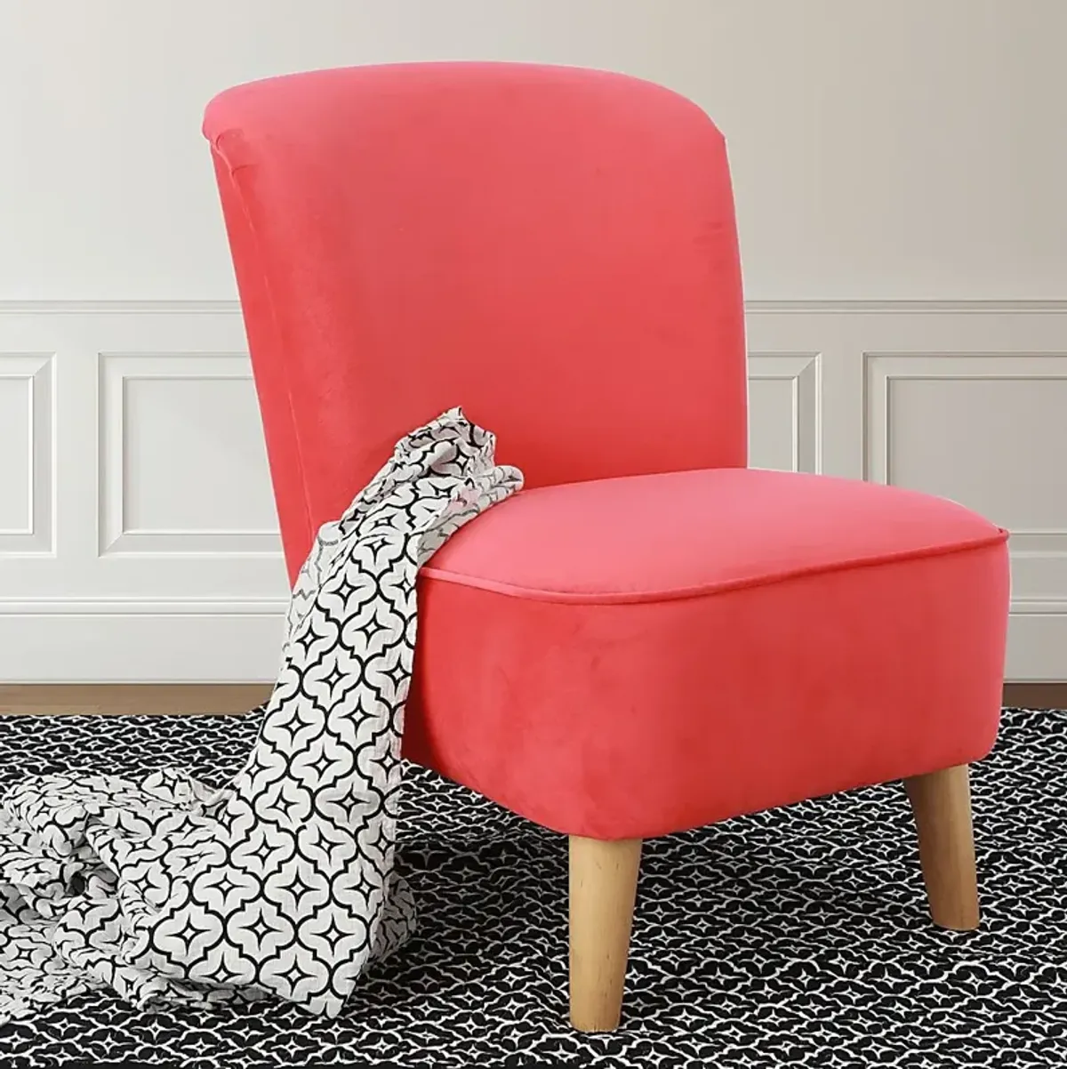 Kids Vonny Red Accent Chair