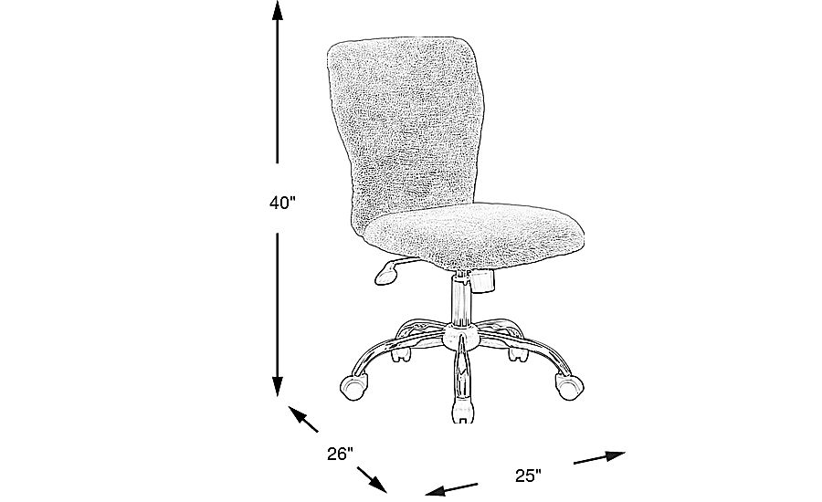 Kids Study Time Beige Desk Chair