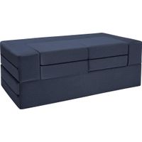 Alfy Blue Convertible Loveseat and Ottomans