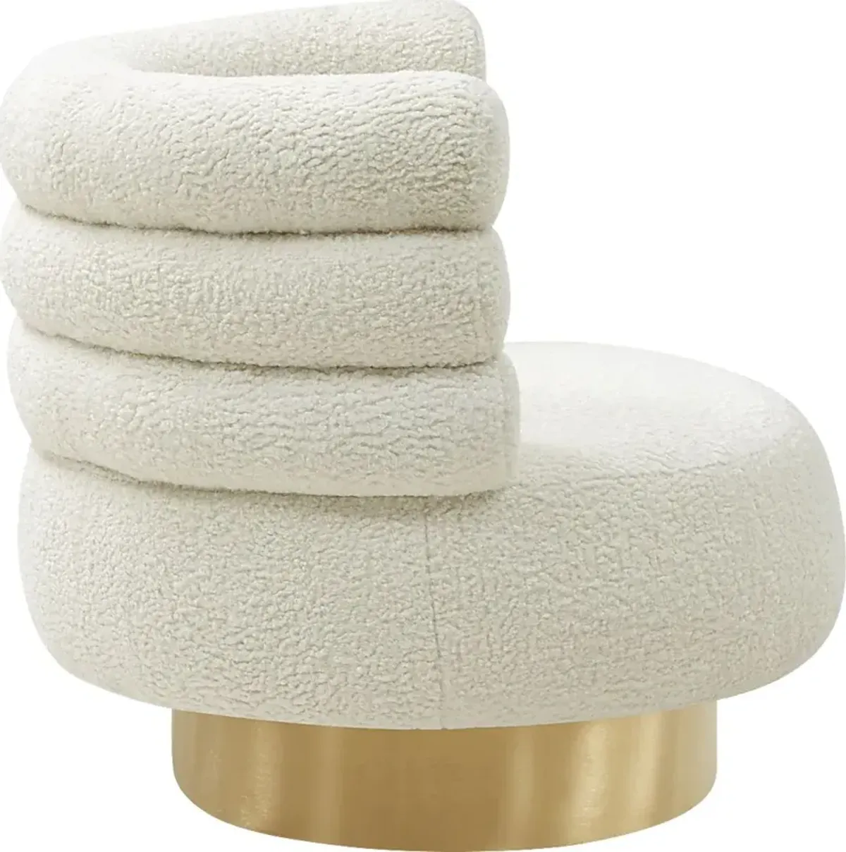 Retro Nest Cream Swivel Chair