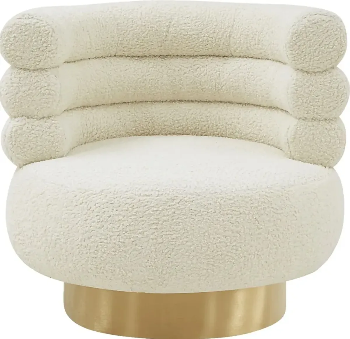 Retro Nest Cream Swivel Chair