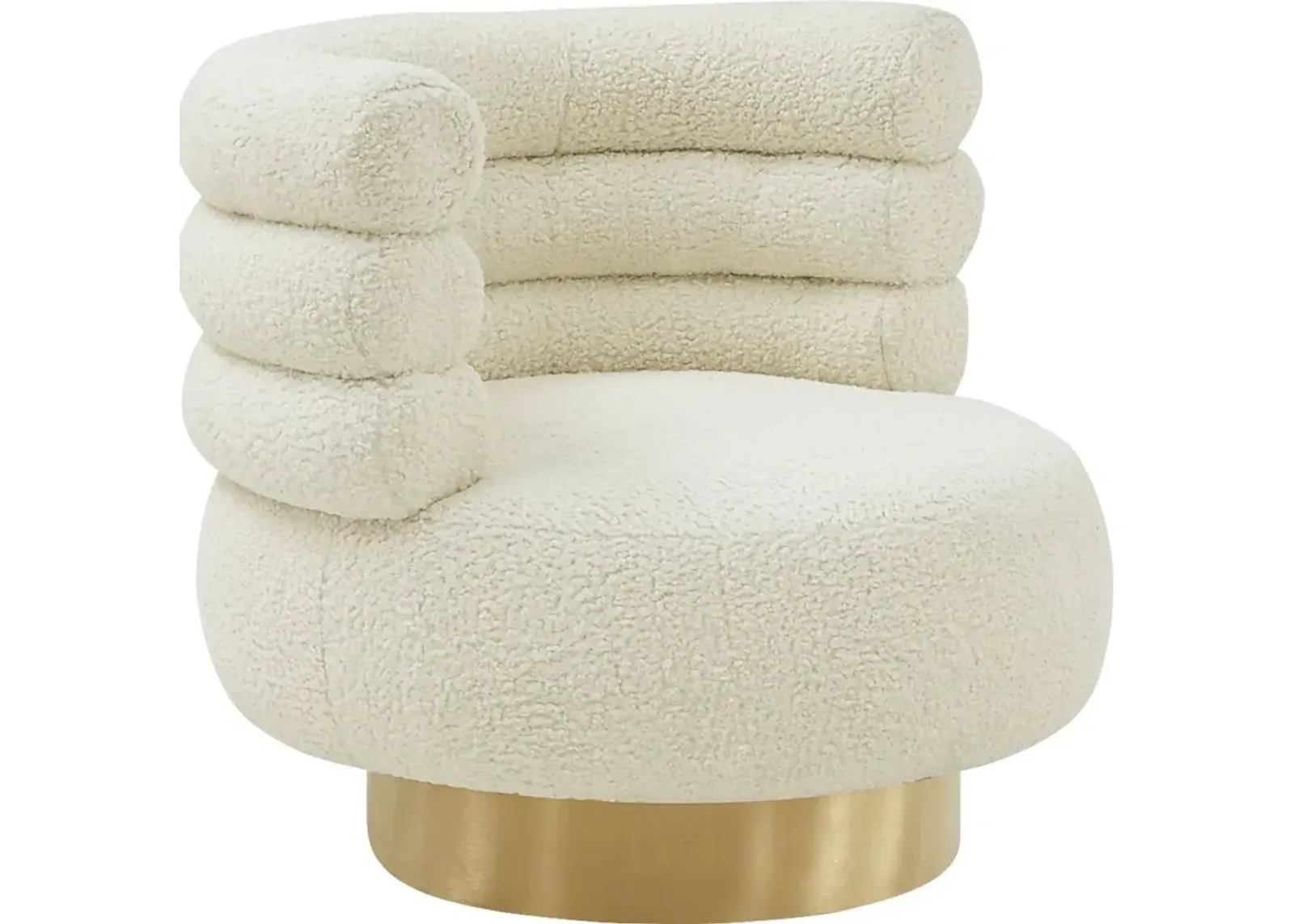 Retro Nest Cream Swivel Chair