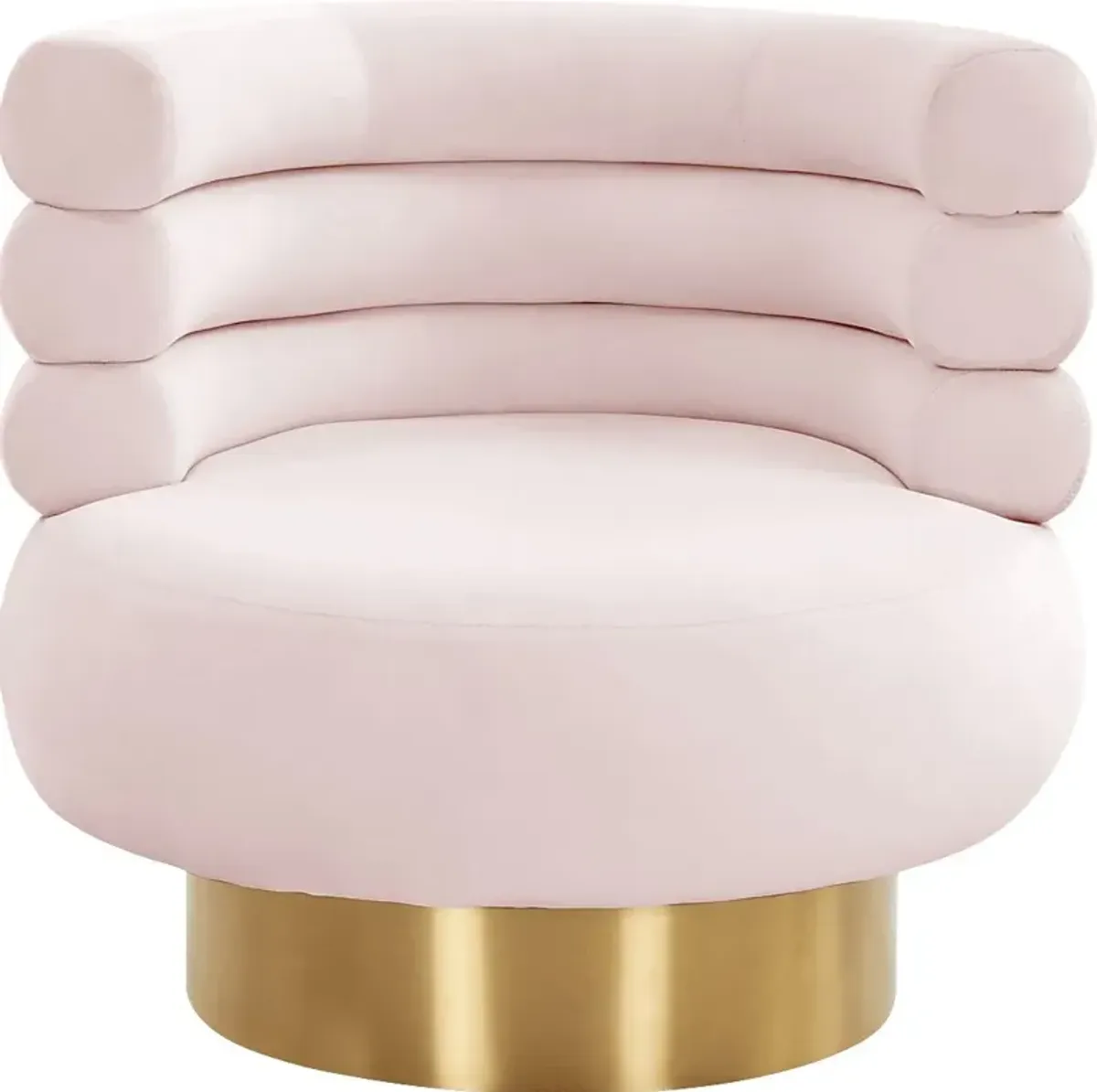 Retro Nest Blush Swivel Chair